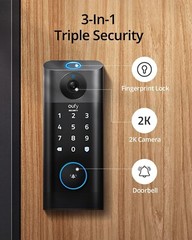 eufy S330 Video Smart Lock Wi-Fi Camera Doorbell Fingerprint Keyless Door Lock