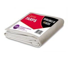 Heavy Duty Canvas Tarp – 100% Cotton Canvas – Water and Mildew Resistant