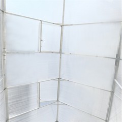 4.2/6.2/10.2ft Greenhouse Walk-in Green House Kit w/ Vent & Rain Gutter Backyard