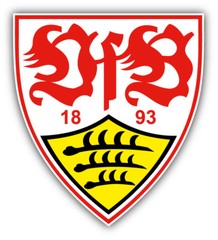 Stuttgart FC Germany Soccer Football Car Bumper Sticker Decal 4” x 5”