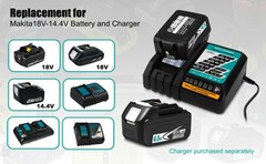 2 Pack 6.5Ah Battery For Makita 18V LXT Lithium-Ion Tool BL1830 BL1850 BL1860