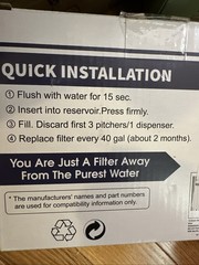 Fil-Fresh NSF Certified Pitcher Water Filter, Replacement 3 Pack Sealed Inside
