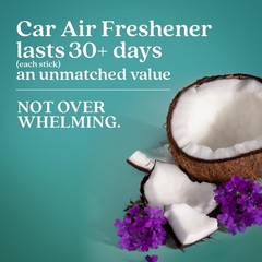 NonToxic Car Vent Clip Air Freshener | Lasts 30+ Days | 8 Count Seaside Coconut