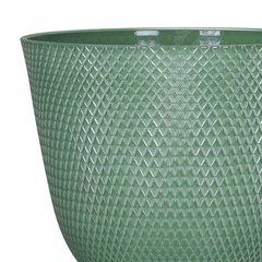 Lora Green Recycled Resin Planter 12.1in x 9.8in