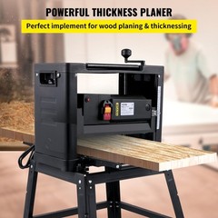 VEVOR 12.5 Inch Wood Planer 2000W Foldable Thickness Planer w/ Stand Woodworking