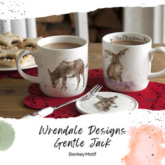 Royal Worcester Wrendale Designs Bone China 14 Ounce Mug – Gentle Jack (Donkey)