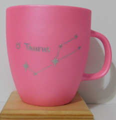 Large 19oz Taurus Zodiac Coffee Mug Cup Pink Constellation New (Hand wash only)
