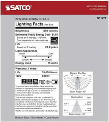 S11277 Starfish Wifi-Control PAR38 LED Color-Changing and Tunable White Smart Li
