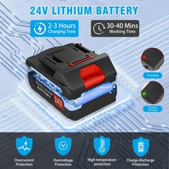 24V Cordless String Trimmer Weed Eater Electric Lawn Edger Grass Brush Cutter US