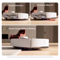 Roborock Qrevo Curv Vacuum&Mop,18500Pa,Zero-Tangling,FlexiArm Tech – Refurbished