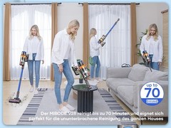 Cordless Vacuum Cleaner 65KPa 550W 75min Runtime Stick Carpet Floor Cleaner