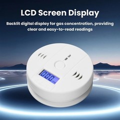 Carbon Monoxide Detector Smoke Alarm Combination Wireless CO Fire Gas Leak Alert