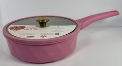 Paris Hilton 3 Qt Pink Cast Aluminum Sauté Pan With Lid Nonstick Ceramic