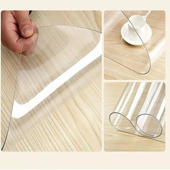 Premium Clear Plastic Vinyl Table Cover Tablecloth Protector – Sold Folded