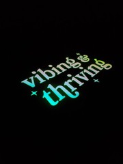 Glow In The Dark Vinyl Decals Positive Quotes Decor Large Size Lit Studios New
