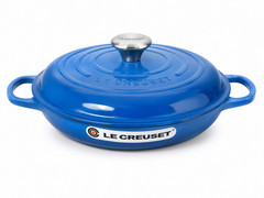 Le Creuset Signature Shallow Casserole Braiser 2.25 Qt — Marseille (Blue)