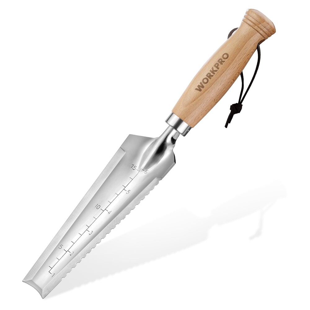 WORKPRO 12.5″ Weeder Puller Tool 4-in-1 Garden Trowel Hori Hori Garden Knife NEW