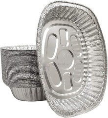 Heavy-Duty Disposable Extra Large Oval Roasting Pan-Durable Turkey Roaster Pans