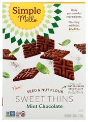 Simple Mills, Sweet Thins Chocolate Mint, Pack of 1, 4.25 oz