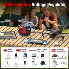 300W Voltage Regulator 2-30V DC Output Compatible with Milwaukee 18V Battery