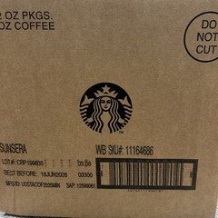 6 x Starbucks Sunsera Blend Light Roast Whole Bean Coffee 12oz each.