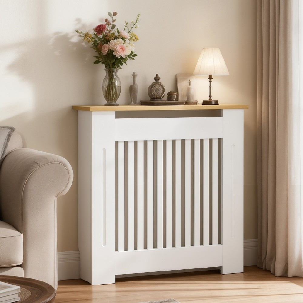 Radiator Cover Cabinet Decorative Heater Protector for Home Childproof Baseboard