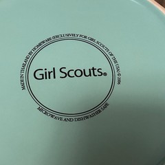 Rare Collectible Girl Scout Cookie Jar – 2006 Ceramic Blue Large 4 Quarts