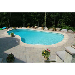 Patio-On-A-Pallet 12In. X 24In. and 24In. X 24In. Concrete Gray Variegated Baske
