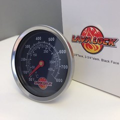 LavaLock 2-3/8″ BBQ smoker pit thermometer charcoal grill TEMP GAUGE 2-3/4 stem
