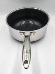 Hexclad Hybrid Non Stick Pot Stainless Steel Saucepan 3-Quart – With Lid