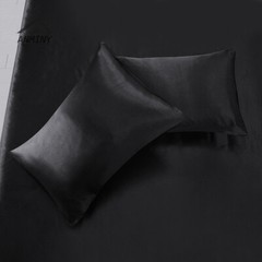 4 Pcs Smooth Satin Silk Sheet Set Deep Pocket Bed Sheet Wrinkle Fade Resistant