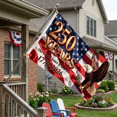 USA 250Th Anniversary Patriotic Design America Flag 3X5 Ft 1776-2026