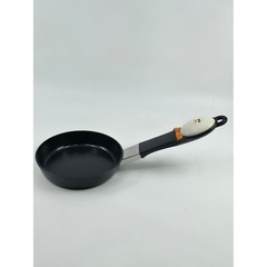 Joie MSC Small Fry Mini Egg Pan Non-Stick Penguin Handle Black Silver Skillet
