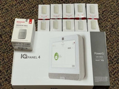 Qolsys IQ-4 PowerG, 7″ Verizon IQP4003 10 DOOR KIT+ 6 MONTHS ALARM MONITORING