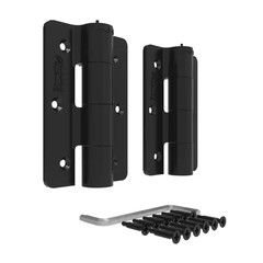 3.125 In. X 4.875 In. Aluminum Black Standard Butterfly Hinge (2-Pack)
