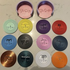 Taylor Swift Vinyl Coaster Set Of 12