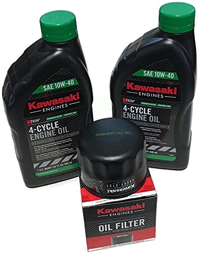 Oil Change Kit fit’s Some Kawasaki 99969-6296 49065-0721 49065-7007 10W40 Syn…