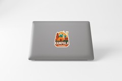 Kampala Uganda Sticker Decal Vinyl Die-Cut City Skyline Landmark Design