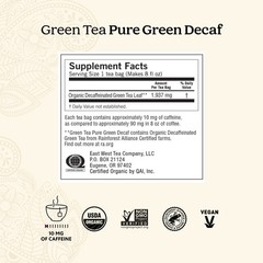 Yogi Tea – Green Tea Pure Green Decaf (4 Pack) Decaffeinated 64 Organic Tea Bags