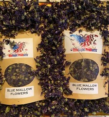 Blue Mallow Petals or Flowers Wild Harvested Dried Herbal Tea Malva Sylvestris