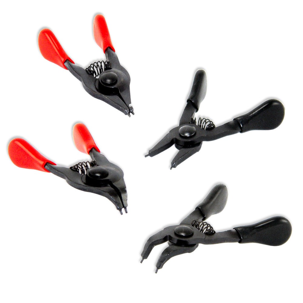 4 PIECE MINI SNAP RING PLIERS CIRCLIP RETAINING CLIP TOOL SET INTERNAL EXTERNAL
