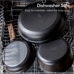 Sensarte Ceramic Nonstick Cookware Set, 24 Pieces, Die-Cast Aluminum, Induction