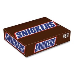 Snickers Original Candy Bar, Full Size, 1.86 oz Bar, 48 Bars/Box