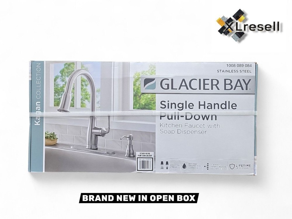 Glacier Bay Kagan Pull-Down Kitchen Faucet Sprayer Soap Dispenser Stainless Stee