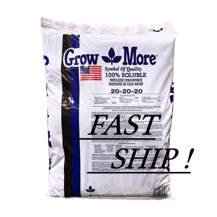 Grow More Pro 20-20-20 General Purpose Fertilizer with Micronutrients FAST SHIP
