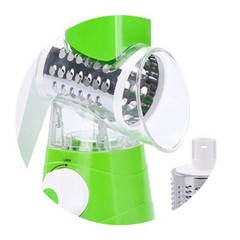 3-in-1 Rotary Food Vegetable Nuts Cheese Fruit Slicer Shredder Cutter Grater