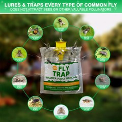outdoor disposable fly traps to keep outdoor ranches free from annoying fly