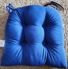 Klear Vu Easy Care Outdoor XL Chair Cushion in Marine Blue