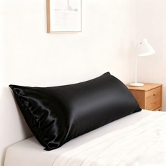 Silky Soft Satin Body Pillowcase, Machine Washable, 20×54 Inches, 23 Colors