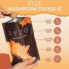 4 Packs Organic Mushroom Coffee * USDA Coffee -30 Servings